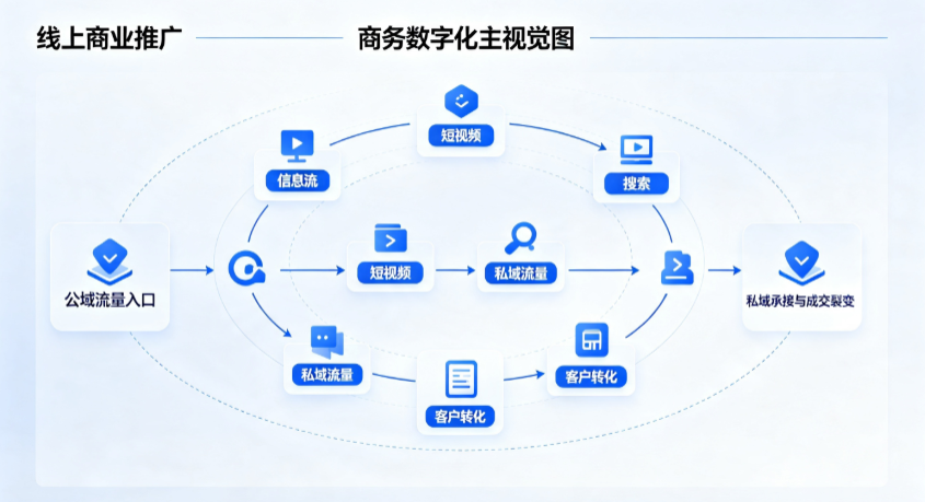 龙山区线上商业推广怎么做？全域流量闭环搭建与低成本转化实战指南
